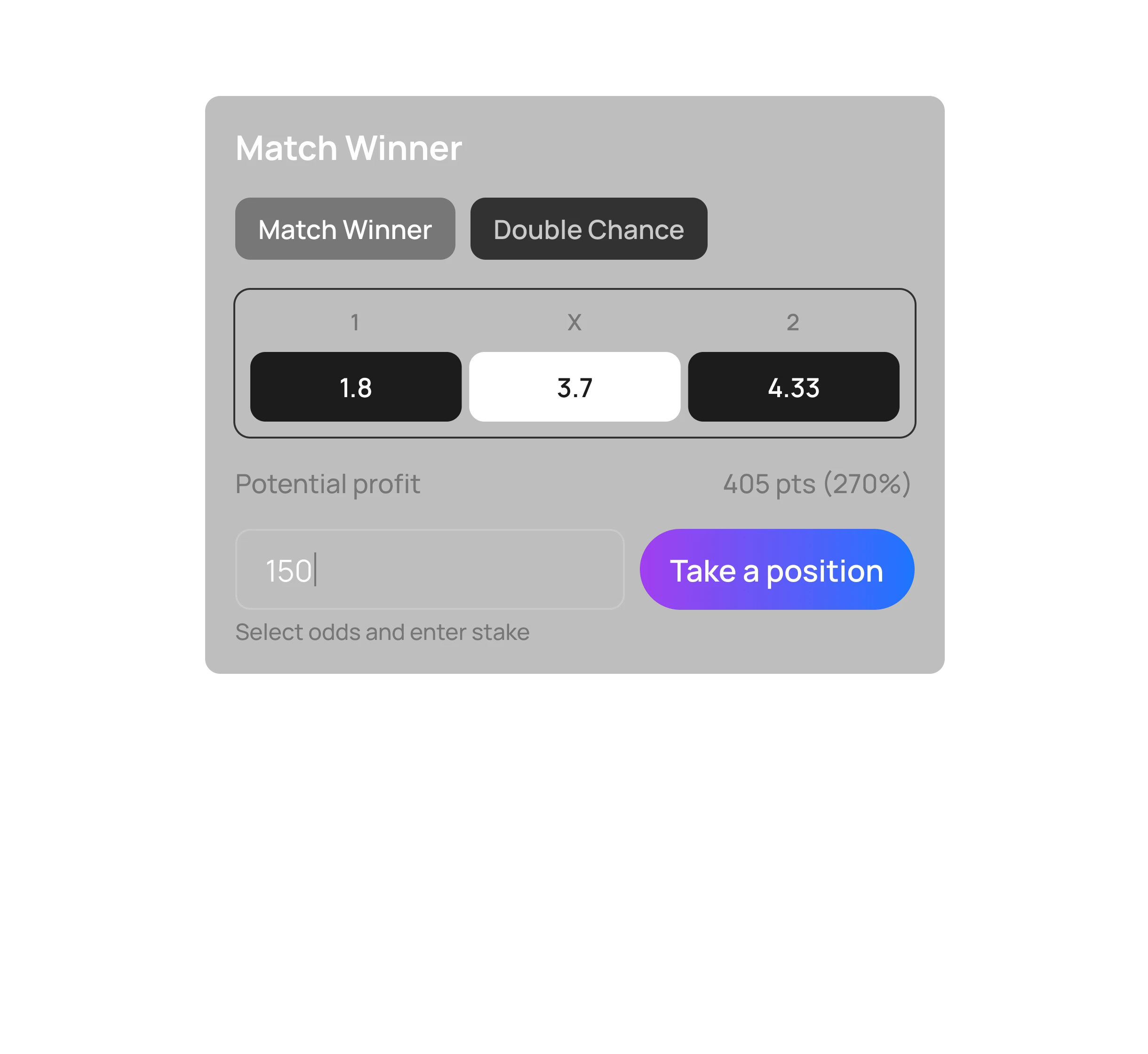 Positional Markets (Pre-Season)